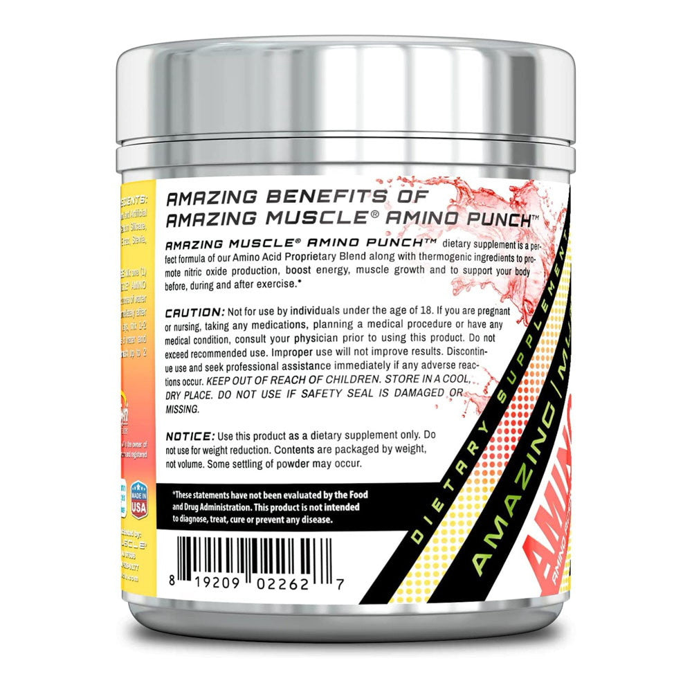 Amazing Nutrition Amazing Muscle Amino Punch 5500 Mg, Cherry Lemonade, 30 Ea
