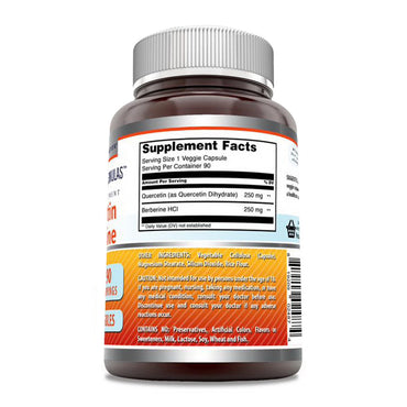 Amazing Formulas Quercetin Berberine 500 mg Veggie Capsules, 90 Ea
