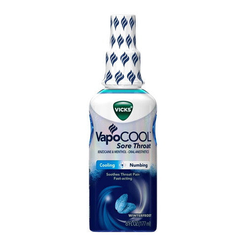 Vicks Vapocool Sore Throat Spray, Winterfrost, 6 Oz