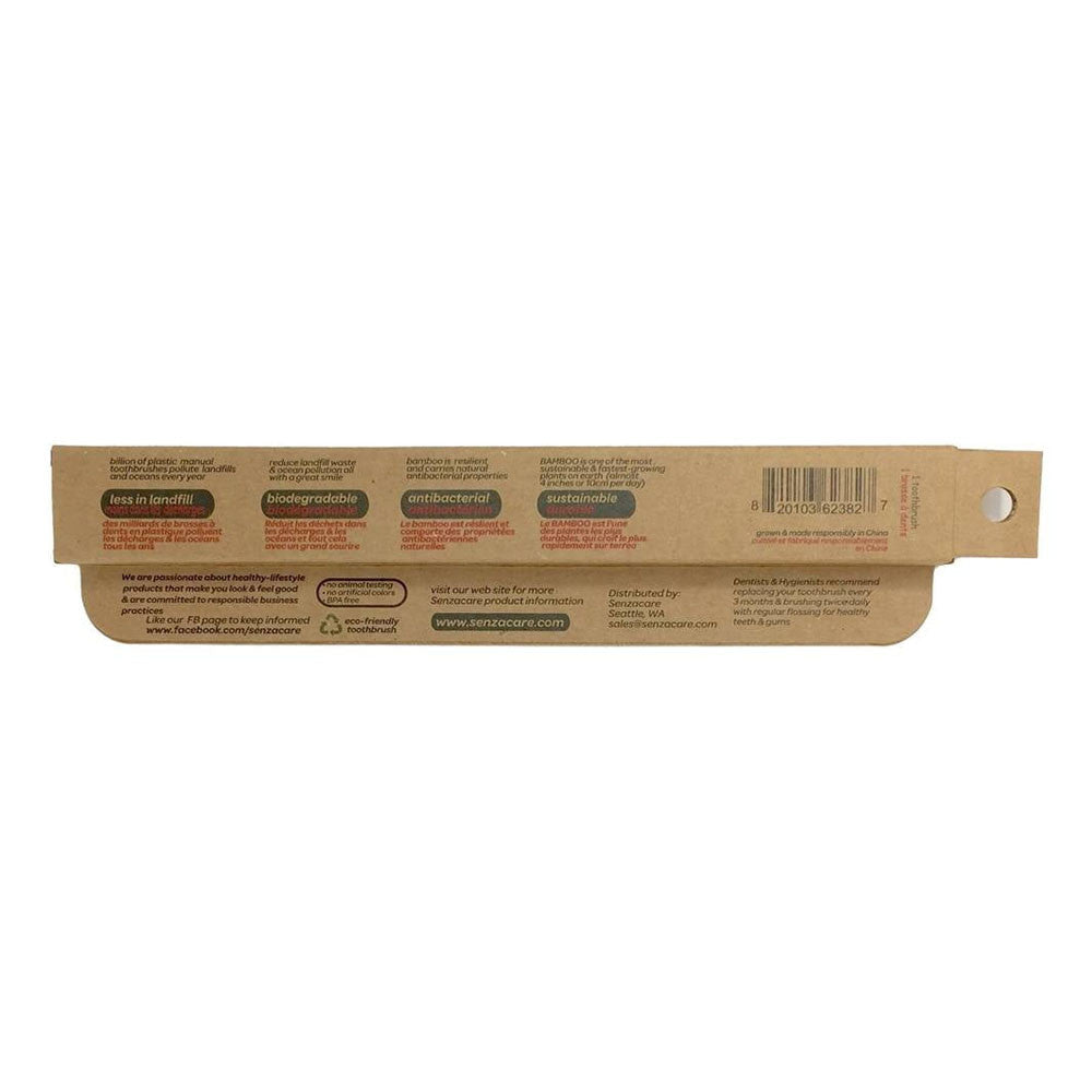 Senza Care Eco Friendly Bamboo Toothbrush Soft, 1 Ea