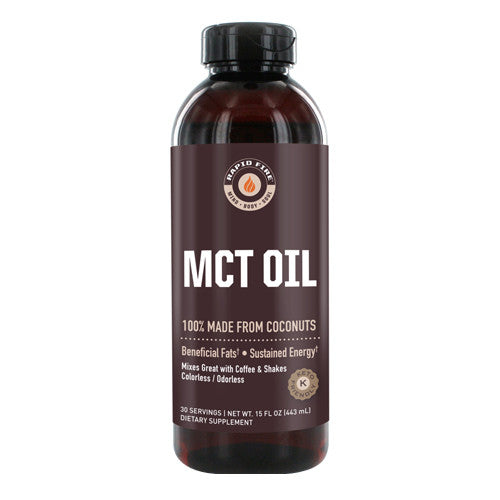 Rapid Fire Mct Oil with Beneficial Fats, Coconuts, 15 Oz