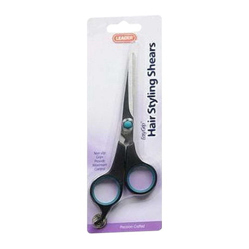 Leader Hair Styling Shears, Easy Grip, 1 Ea