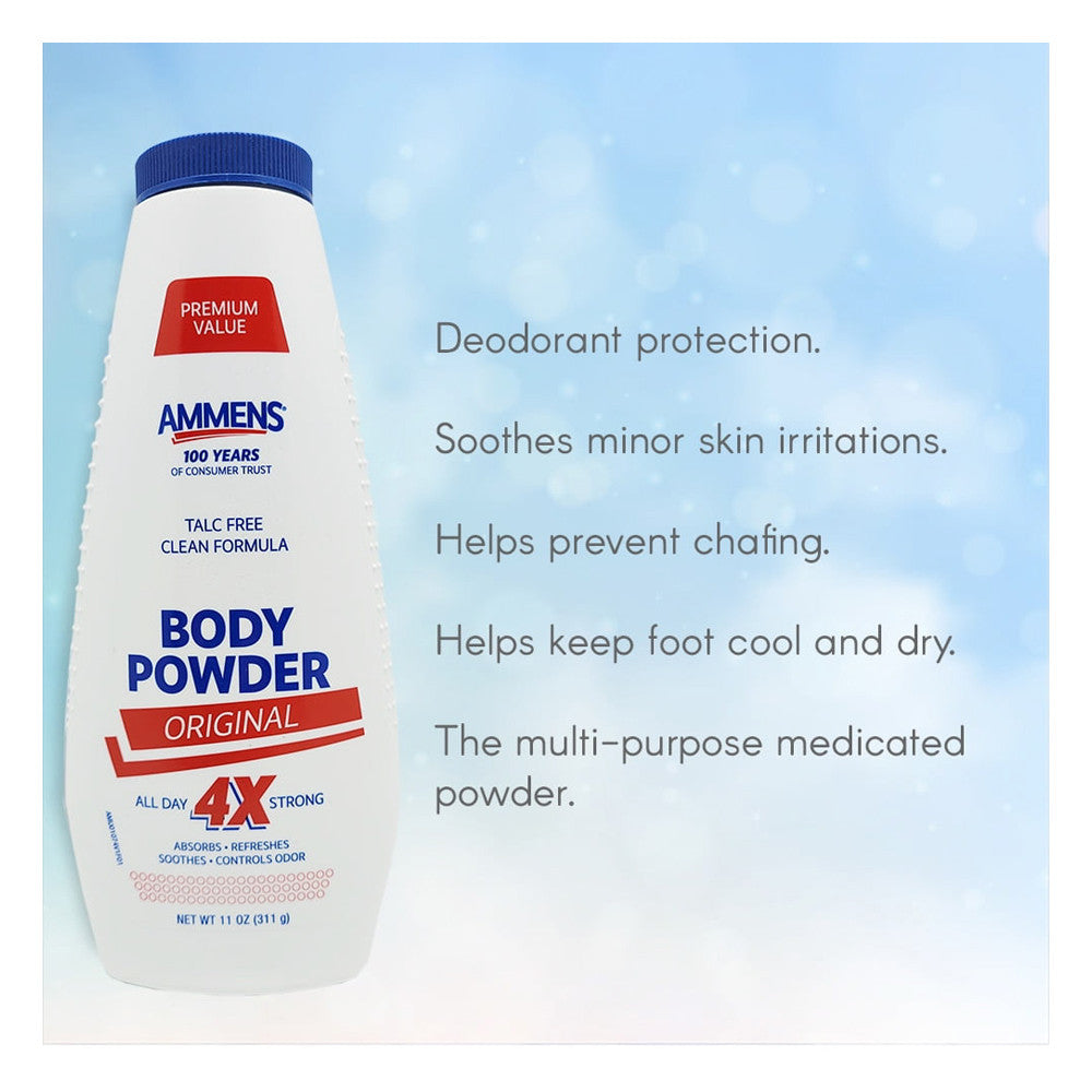 Ammens Original Body Powder, Talc Free Formula, 11 Oz