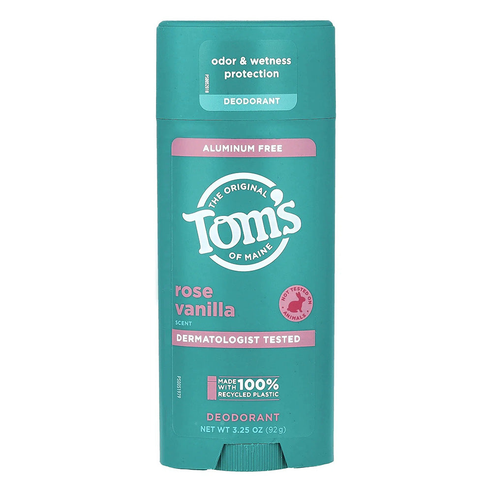 Toms Rose Vanilla Aluminum Free Natural Formula Deodorant Stick 3.25Oz (92g)