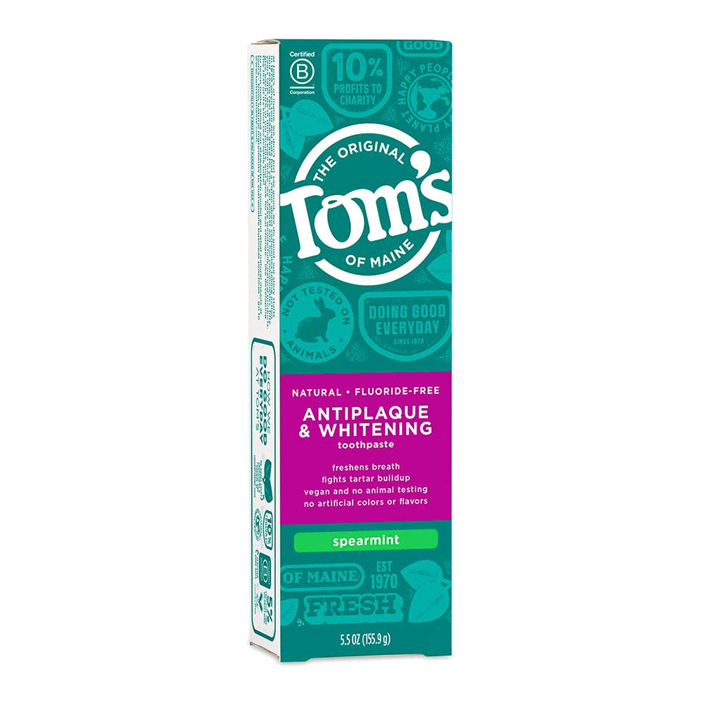Toms Of Maine Natural Fluoride Free Antiplaque And Whitening Toothpast, 4.5 Oz