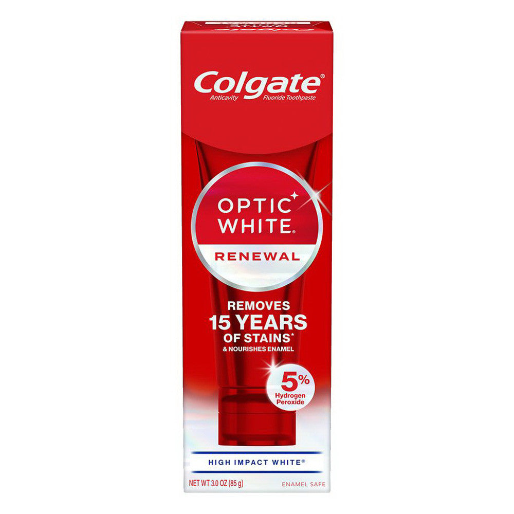 Colgate Optic White Renewal Teeth Whitening Toothpaste, 3 Oz