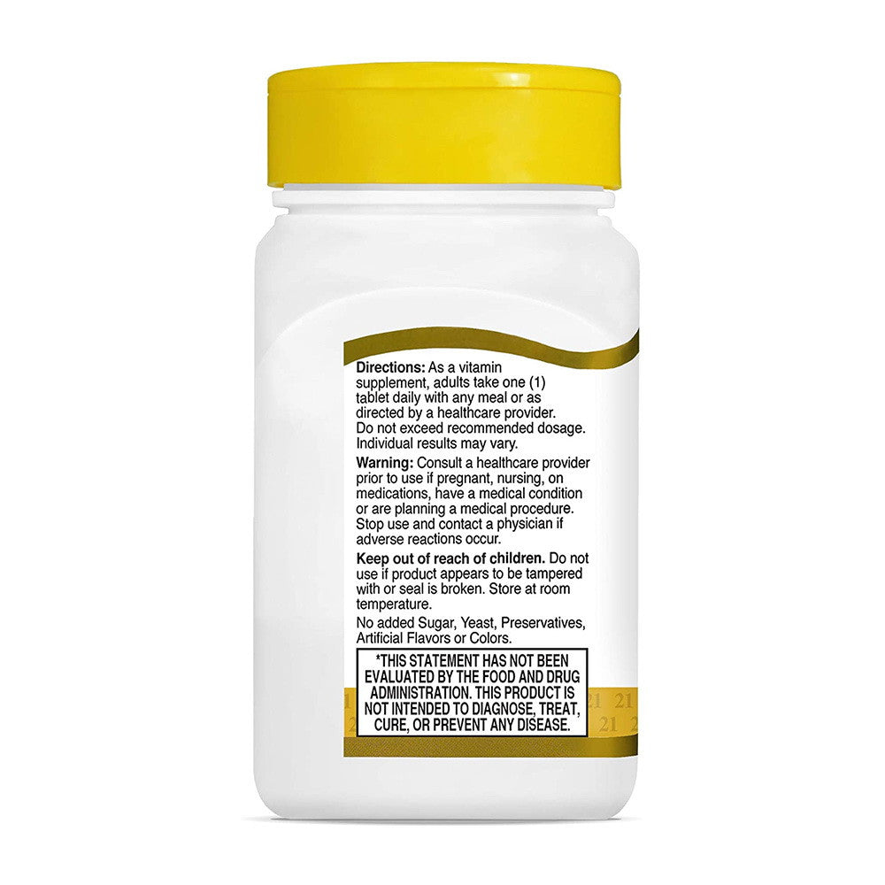 21st Century Biotin 800 Mcg Maximum Strength Tablets, 110 Ea