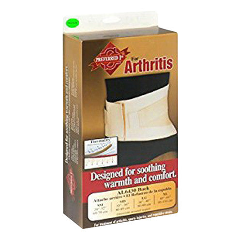 Sportaid Back Support Arthritis Neoprene Thermadry, Beige - Meidum