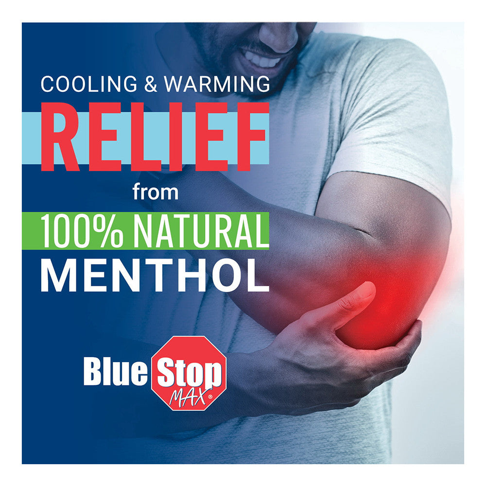 Blue Stop Max Relief Gel for Muscles and Joints Massage, 16 Oz