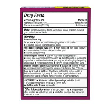 Opcon-A Eye Allergy Relief Drops, Twin Pack, 15 Ml