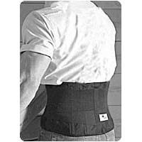 Sportaid Back Belt Of 6 Inch Durafoam Support With Suspenders, Black With Hips Size: 26-36 Inches, X-Small - 1 Ea