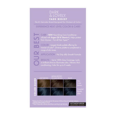 Softsheen Carson Dark And Lovely Hair Color #380, Midnight Blue - 1 Ea