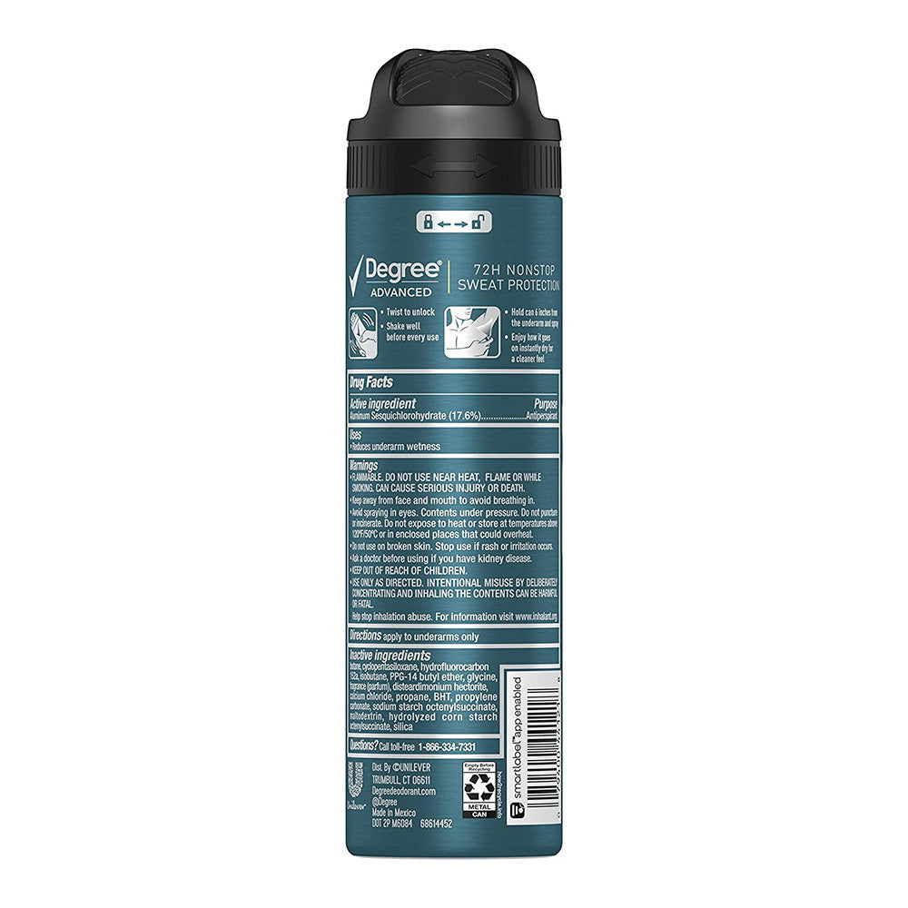 Degree Men Motion Sense Antiperspirant Dry Spray Sport Defense, 3.8 Oz