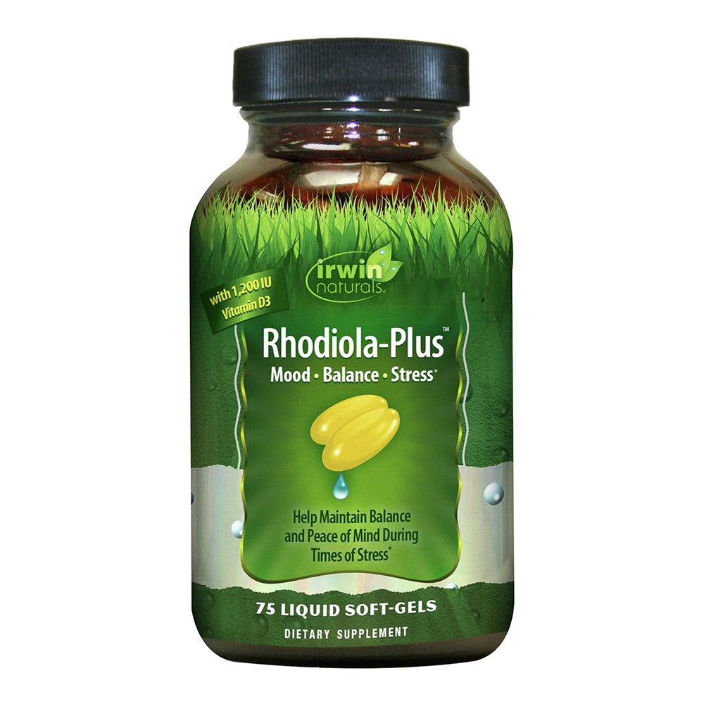 Irwin Naturals Rhodiola Plus Stress Support Liquid Soft Gels, 75 Ea