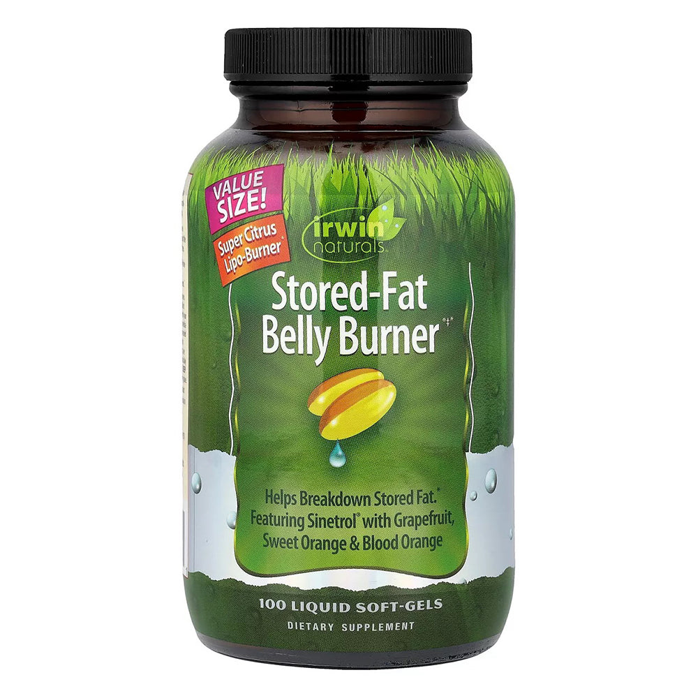 Irwin Naturals Stored Fat Belly Burner Liquid Softgels for Weight Management Support 100Ea