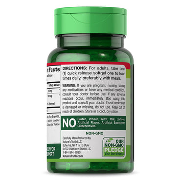 Natures Truth CoQ-10 100mg Plus Black Pepper Extract, 50 Ea