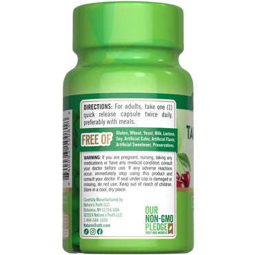 Natures Truth Ultra Tart Cherry Extract 1200mg Quick Release Capsules, 90 Ea