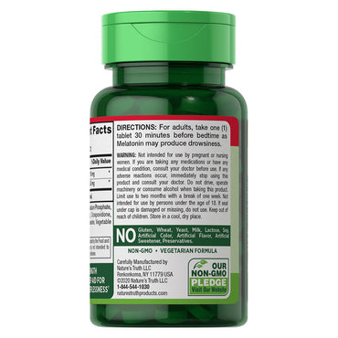 Natures Truth Maximum Strength Melatonin 10mg Tablets, 72 Ea