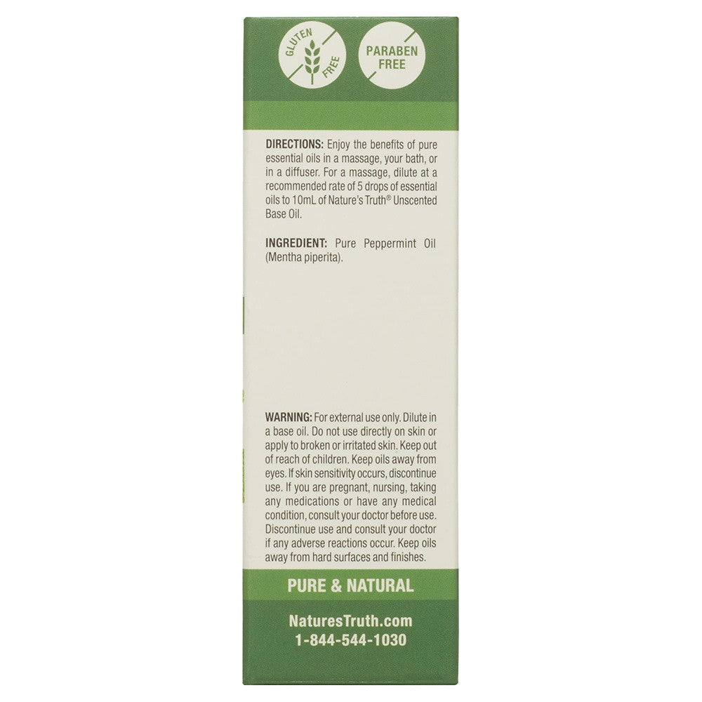 Natures Truth Aromatherapy 100% Pure Essential Oil, Peppermint, 0.51 oz