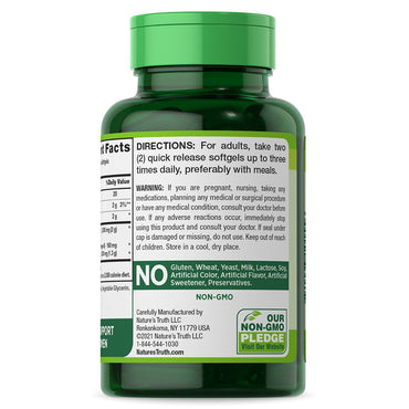 Natures Truth Vitamins Cold Pressed Evening Primrose Oil 1000 mg Softgels, 60 Ea