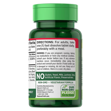 Maximum Biotin 10000 mg Fast Dissolve Tablets Berry Flavor By Natures Truth, 120 Ea