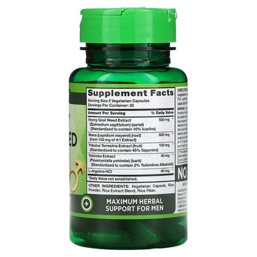 Natures Truth Vitamins Horny Goat Weed With Maca Quick Release Capsules, 60 Ea