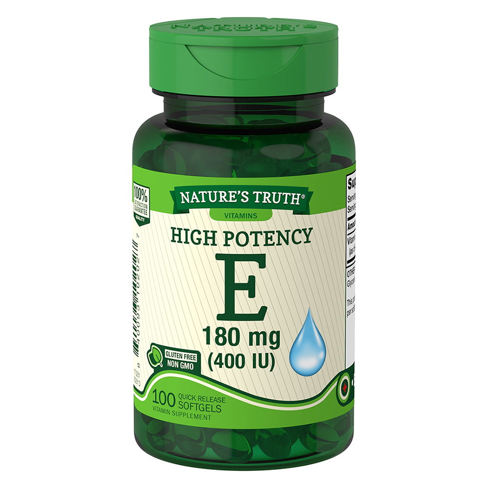 Natures Truth Vitamin E 400 Iu Complex Quick Release Softgels, 100 Ea