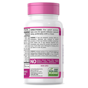 Natures Truth Prenatal Vitamin And Mineral Formula Quick Release Capsules, 60 Ea