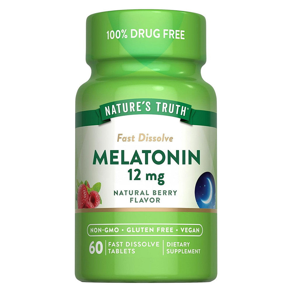 Natures Truth Melatonin 12 mg, Natural Berry Flavor, 60 Ea
