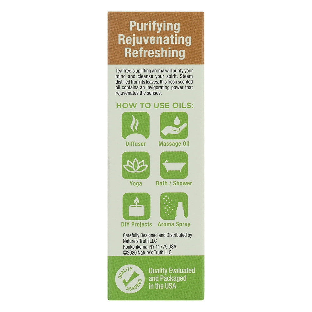 Natures Truth Aromatherapy 100% Pure Essential Oil, Tea Tree, 0.51 oz