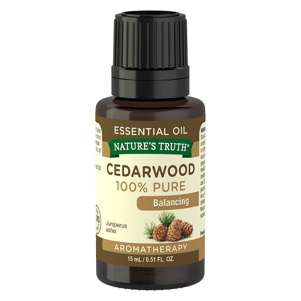 Natures Truth Aromatherapy Cedarwood 100% Pure Essential Oil, 0.51 oz