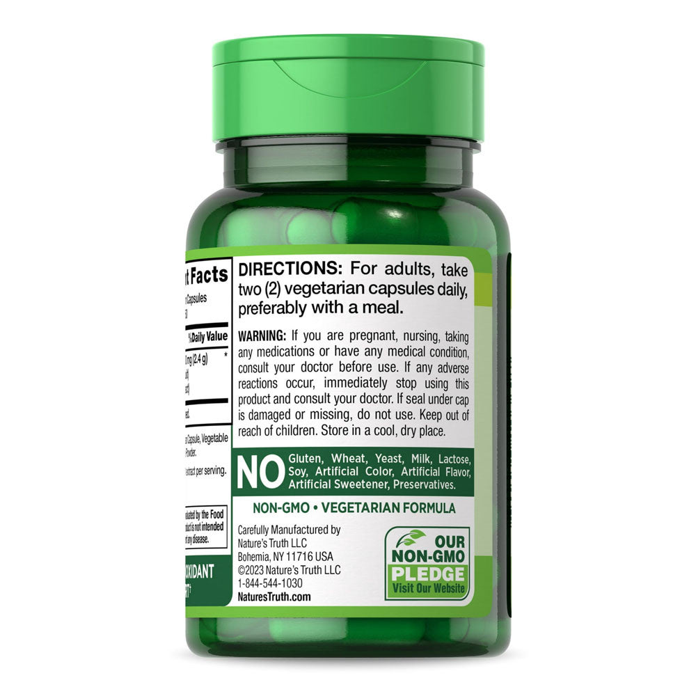 Natures Truth Bilberry 2400 mg Capsules, 100 Ea