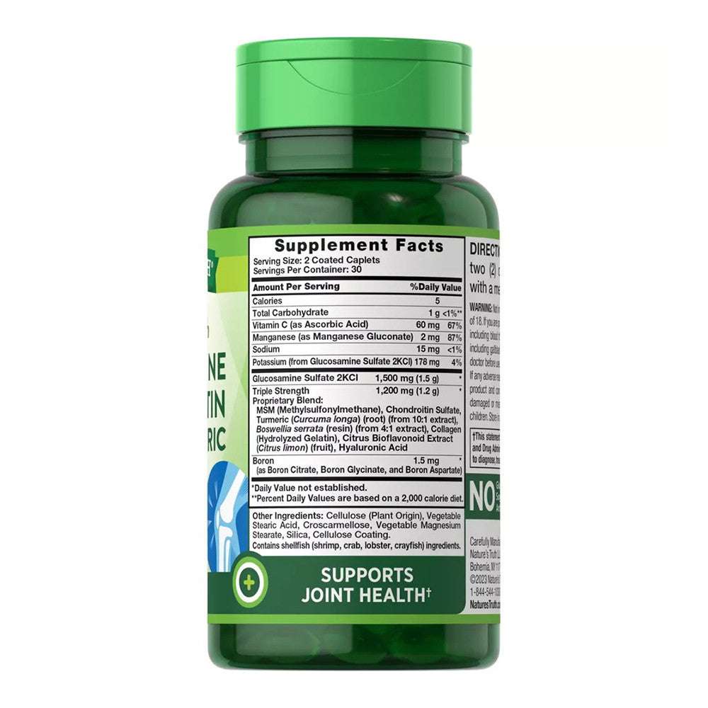 Natures Truth Glucosamine Chondroitin Msm Complex Capsules, 60 Ea
