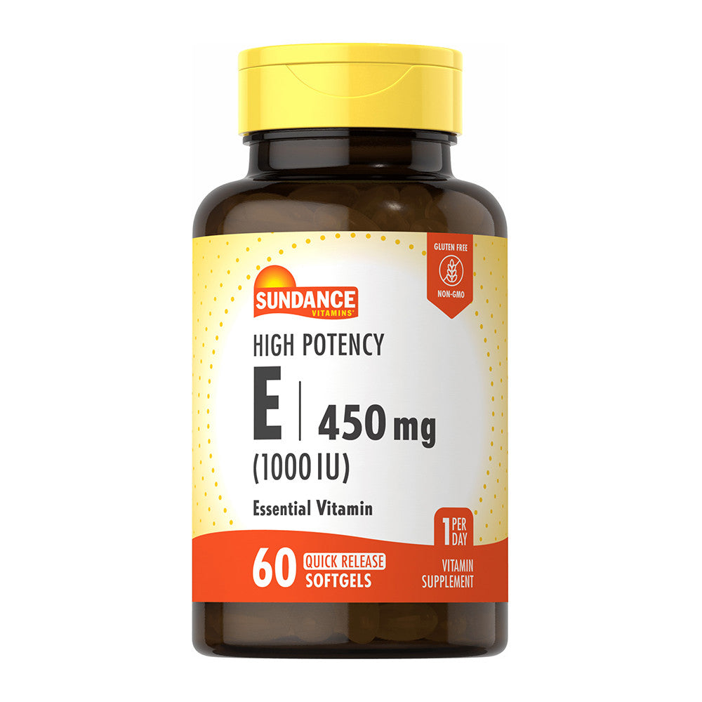 Sundance Vitamins High Potency E 1000 IU Softgels, 60 Ea