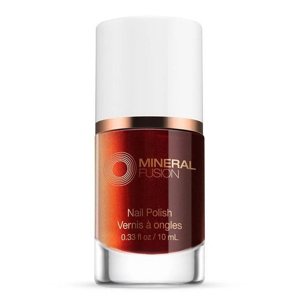Mineral Fusion Deep Red Love Potion Nail Polish Paraben Free 0.33Oz (10ml)