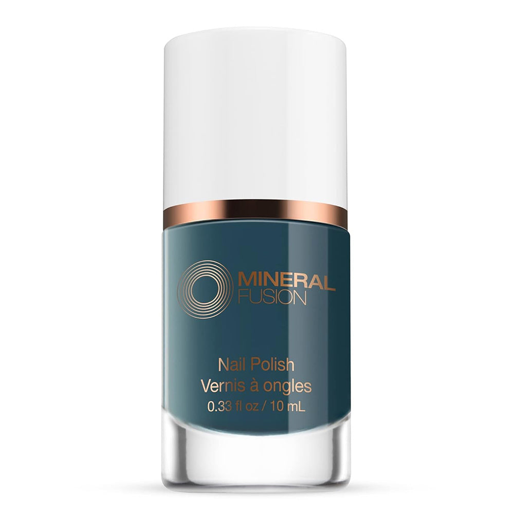 Mineral Fusion Grey Green Perfect Storm Long Lasting Chip Resistant Nail Polish 0.33Oz (10ml)