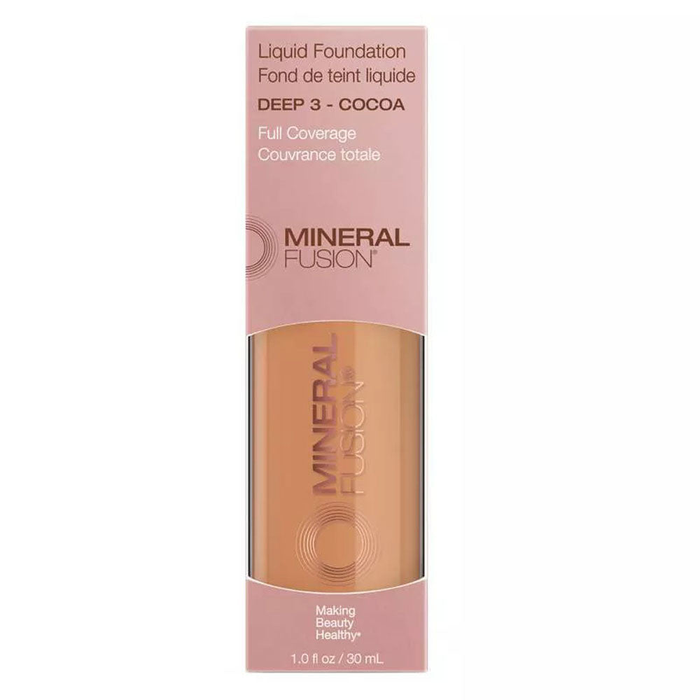 Mineral Fusion Liquid Foundation, Deep 3 Cocoa, 1 Oz