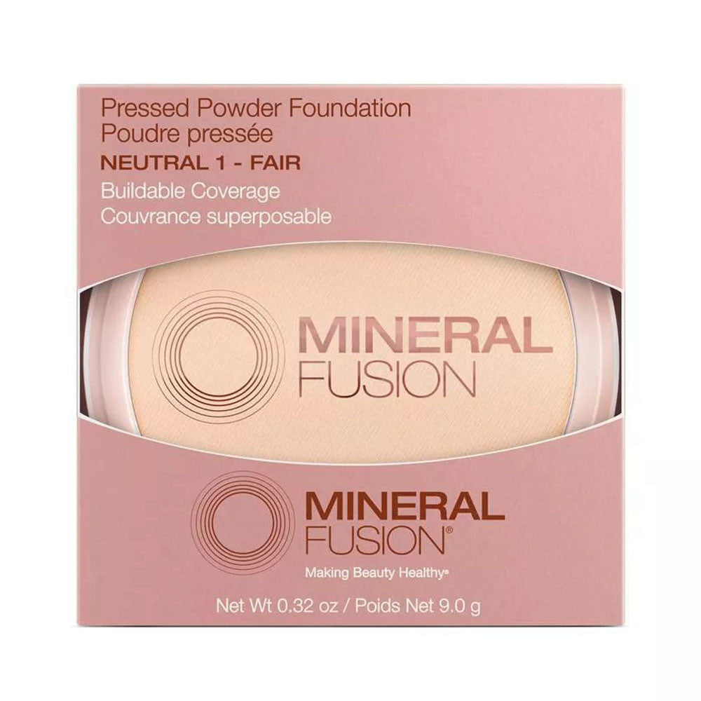 Mineral Fusion Pressed Powder Foundation, Neutral 1 Fair, 0.32 Oz