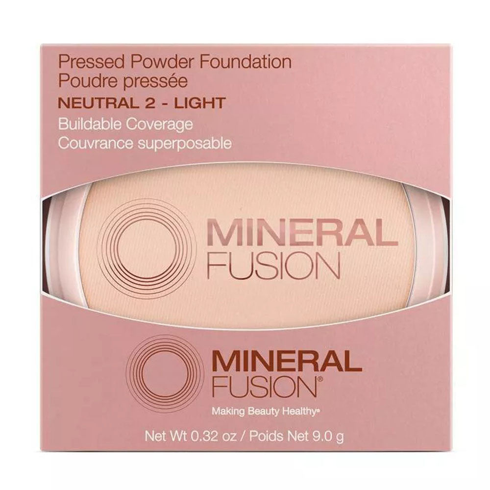 Mineral Fusion Pressed Powder Foundation, Neutral 2 Light, 0.32 Oz