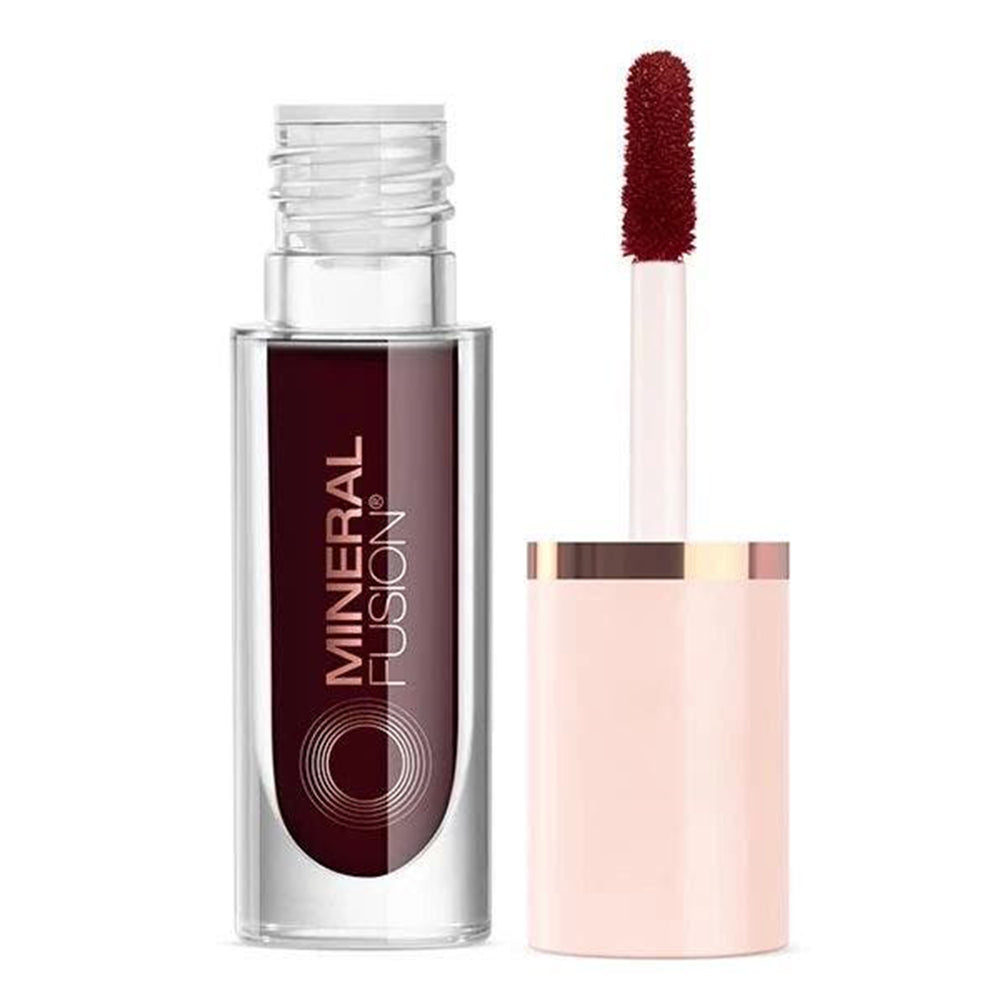 Mineral Fusion 2 in 1 Merlot Lip and Cheek Stain for Buildable Lip and Cheek Color 0.1Oz (3ml)