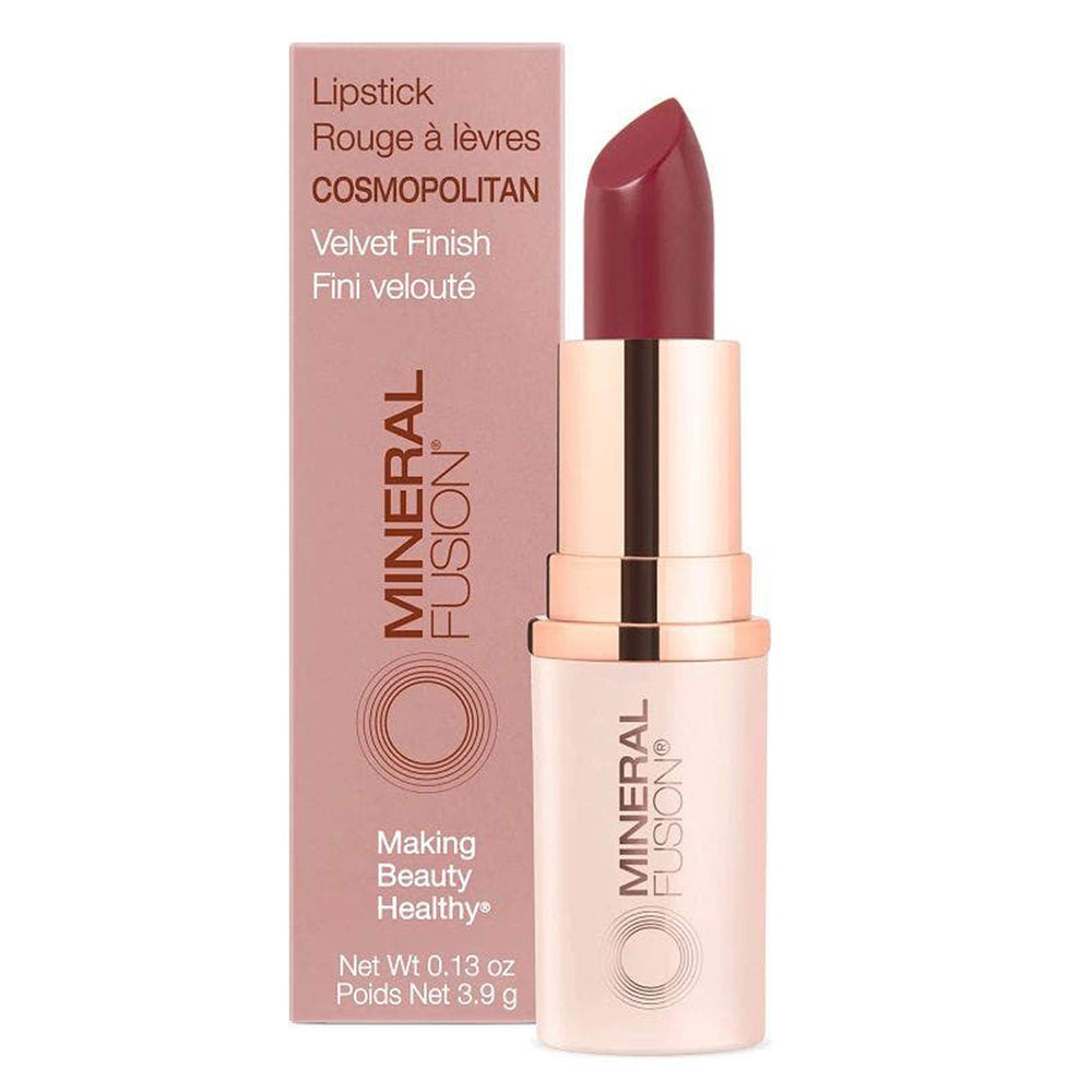 Mineral Fusion Cosmopolitan Lipstick for Hydrating and Long Lasting Lip Color 0.13Oz (3.9g)