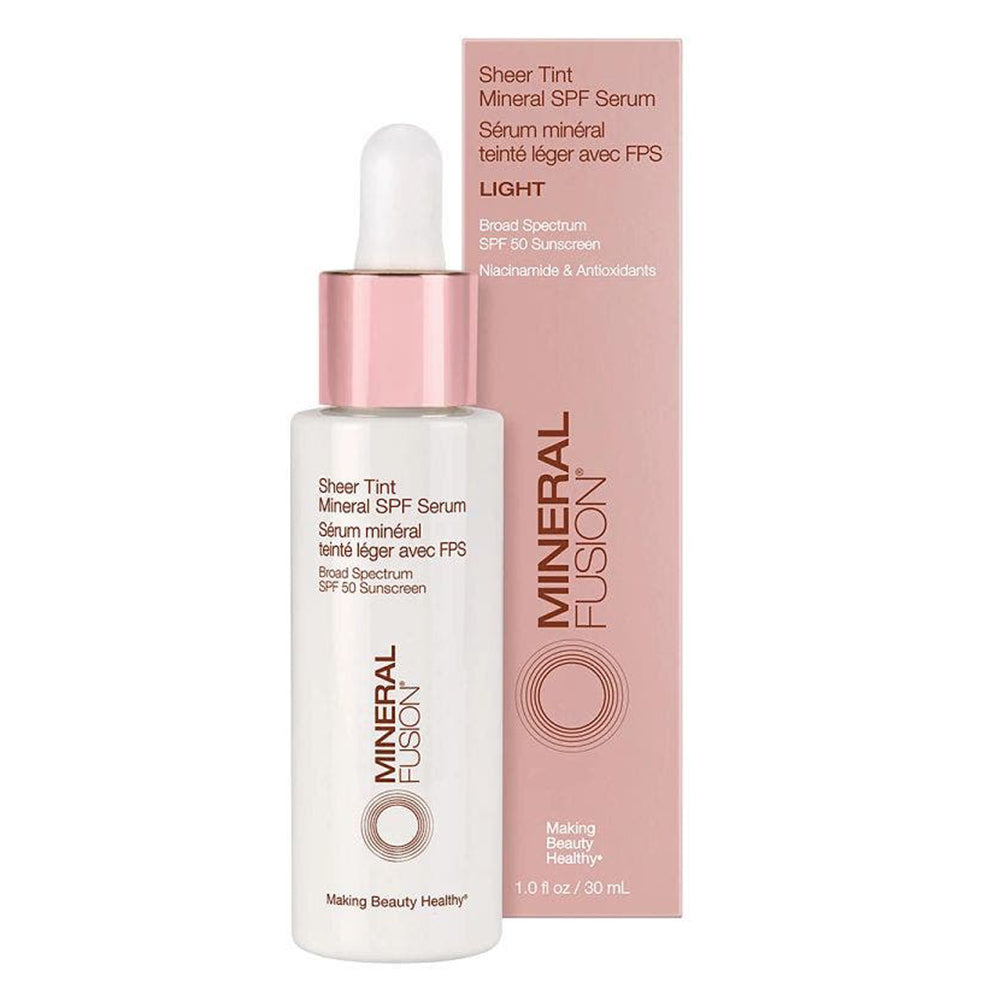 Mineral Fusion Light Sheer Tint Mineral SPF 50 Face Serum 1Oz (30ml)