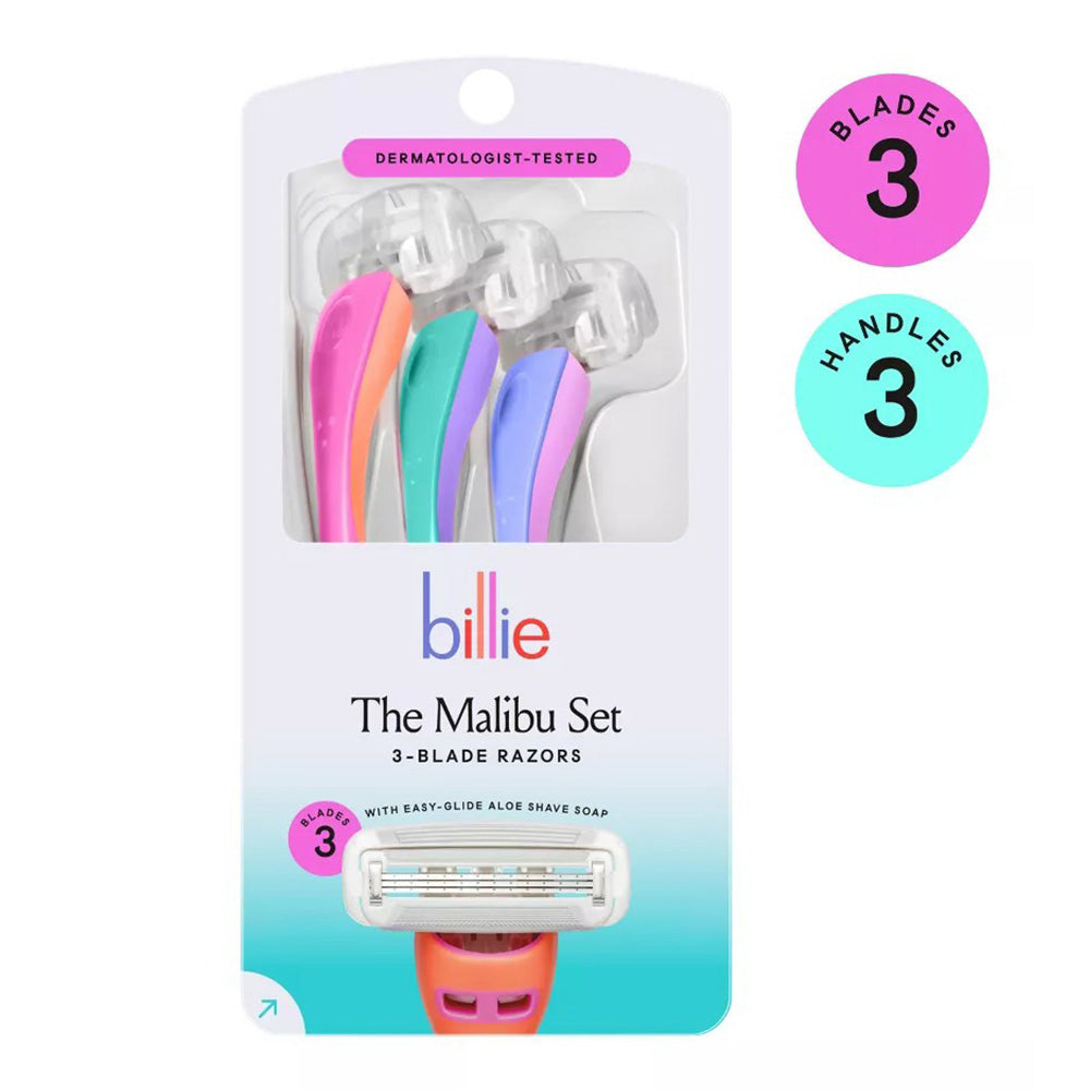 Billie Disposable Razors Malibu Mix for Women 3Ea
