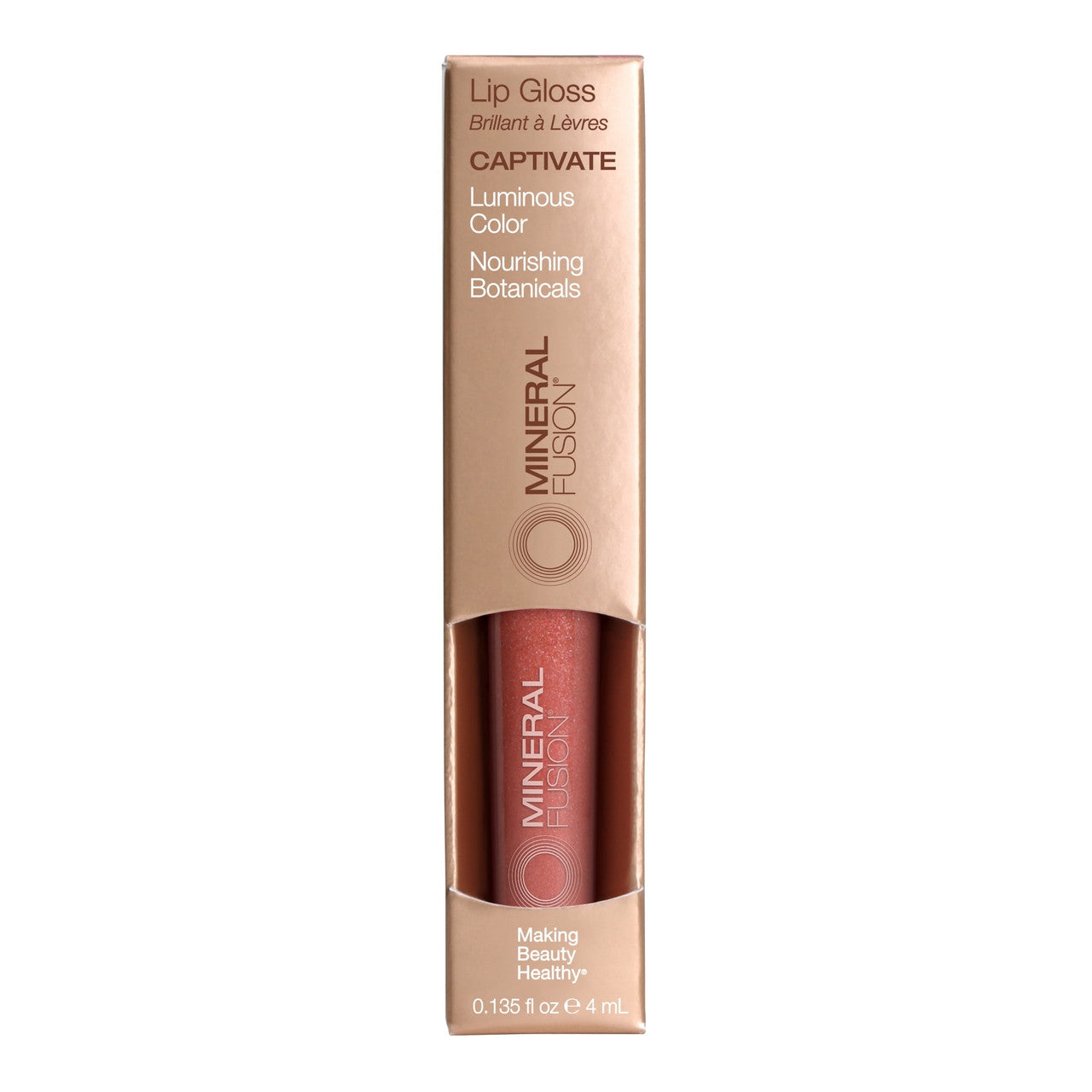 Mineral Fusion Lip Gloss Captivate, 0.135 Oz