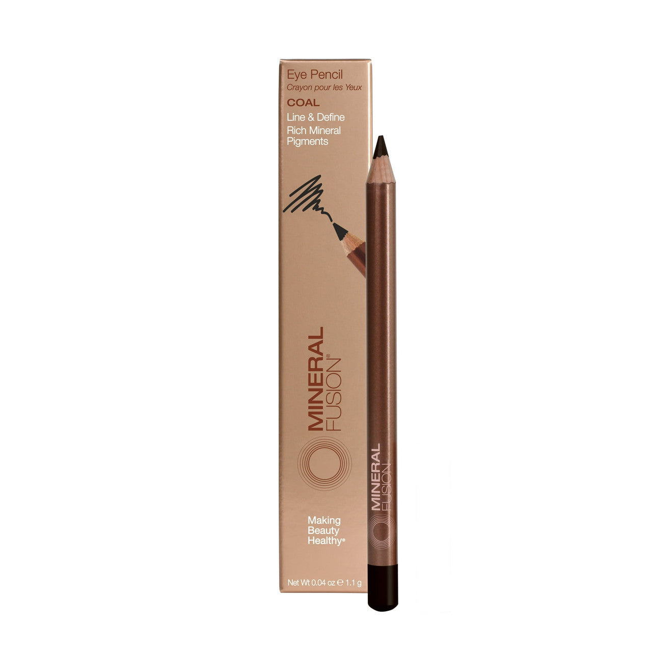 Mineral Fusion Coal Eye Pencil, 0.4 Oz