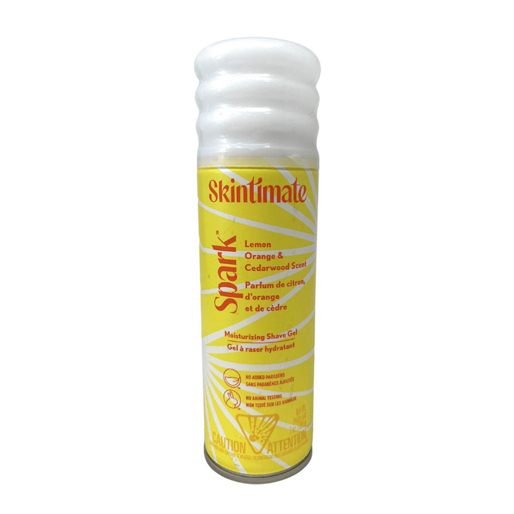 Skintimate Spark Shave Gel, Lemon Orange And Cedarwood, 7 Oz