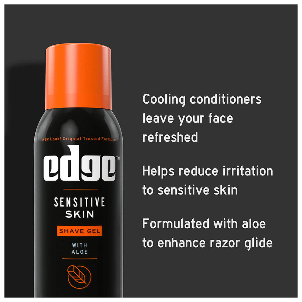 Edge Shave Gel Sensitive Skin With Aloe, 2.75 Oz