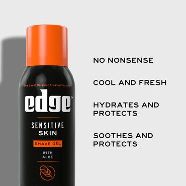 Edge Shave Gel Sensitive Skin With Aloe, 2.75 Oz