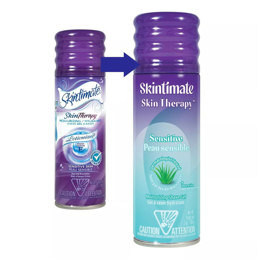 Skintimate Skin Therapy Moisturizing Shave Gel, Sensitive Skin, 7 oz