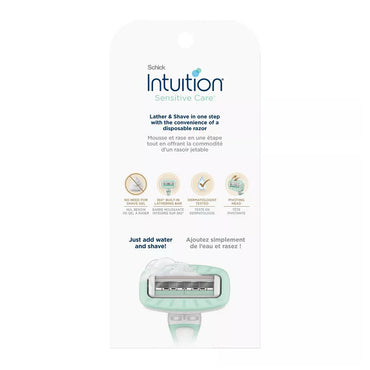 Schick Intuition Sensitive Care Disposable Razor, Aloe, 3 Ea